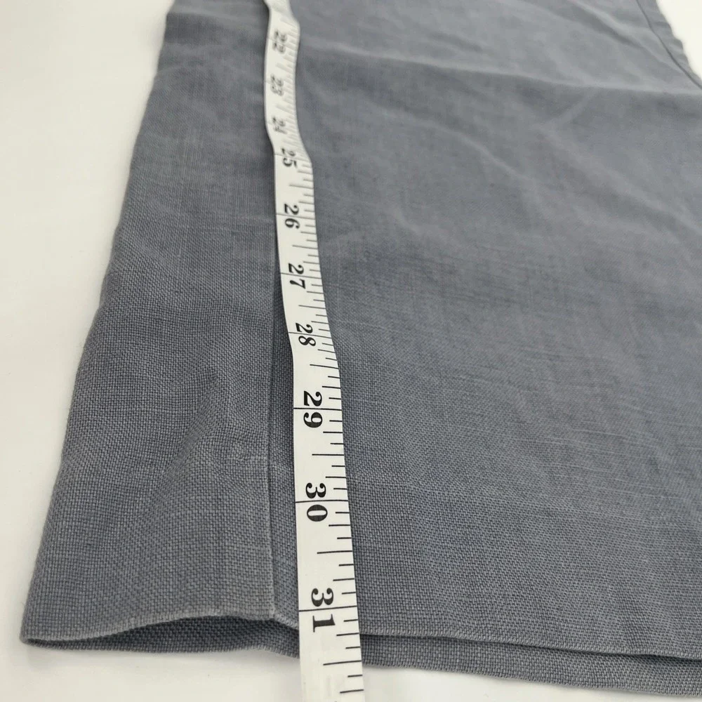 Banana Republic Mens Pants Relaxed Fit 100% Linen Blue Chino 33x31 Made in India